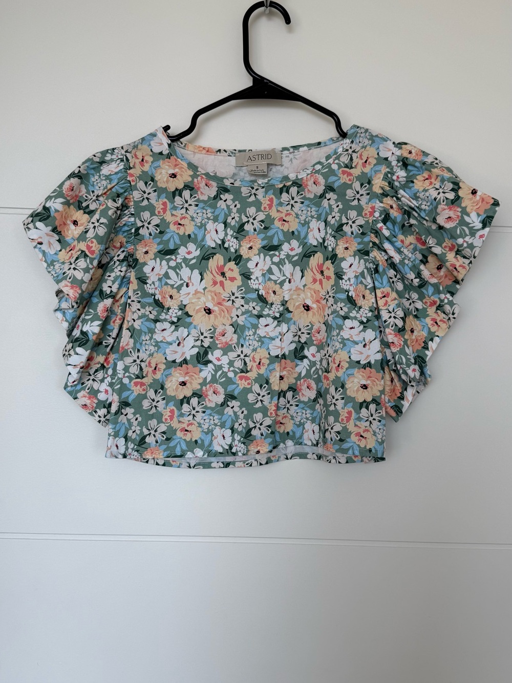 Astrid Floral Ruffle Sleeve Blouse